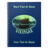 Carnet Bateau Viking Sous Lumière Du Nord (Devant)