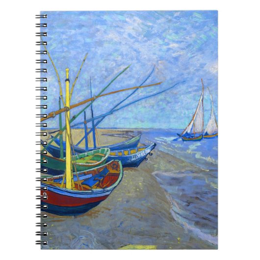 Carnet Bateaux De Pêche Plage Saintes-Maries Van Gogh Fin (Devant)