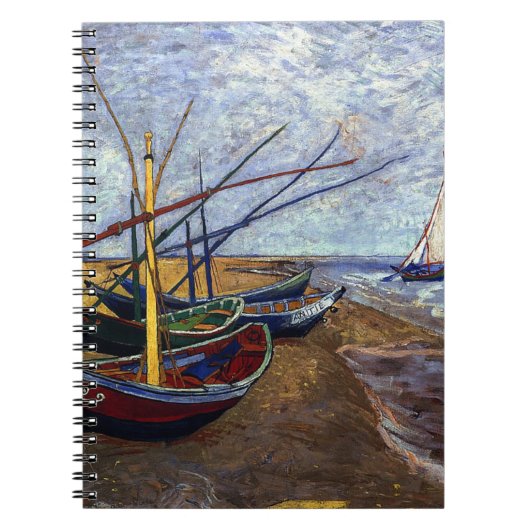 Carnet Bateaux de pêche sur la plage (Devant)