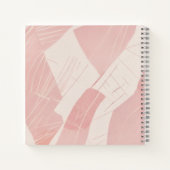 Carnet Batik Abstrait Rose Pâle (Dos)