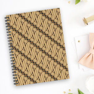 Carnet Batik Parang, motif indonésien, javanais, ethnique