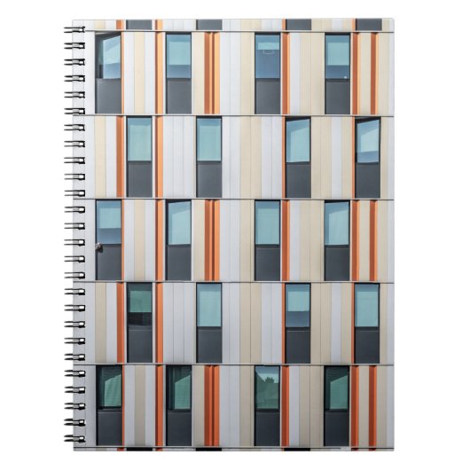 Carnet Bâtiment blanc et orange (Devant)