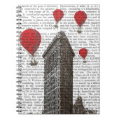 Carnet Bâtiment en fer plat et ballons rouges à air chaud (Devant)