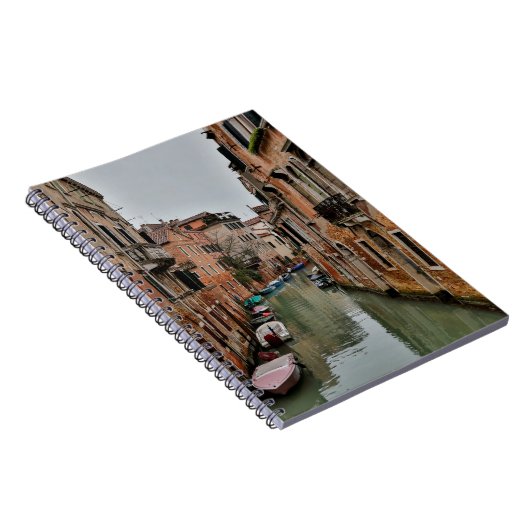 Carnet Bâtiment le long des canaux de Venise (Côté Droit)