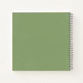 Carnet Bâtiment vert à New York en hiver (Dos)