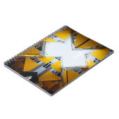 CARNET BÂTIMENTS GÉOMÉTRIQUES JAUNES ET GRIS (Côté gauche)