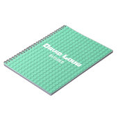Carnet Bâtiments turquoise (Côté gauche)