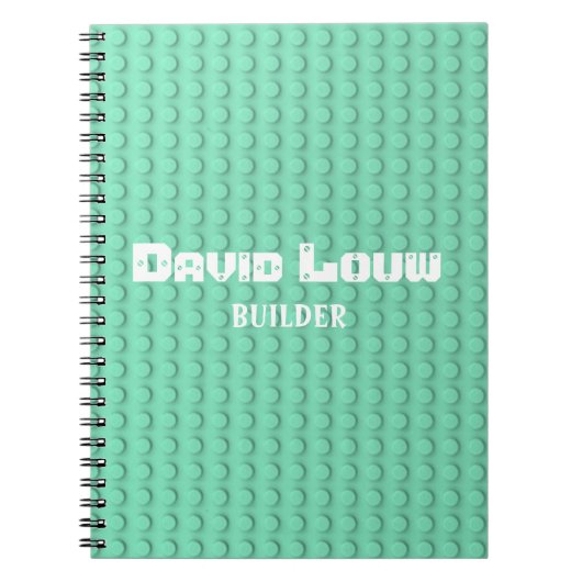 Carnet Bâtiments turquoise (Devant)