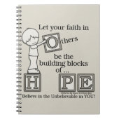 Carnet Bâtir des blocs d'espoir (Devant)