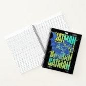Carnet Batman Électrique Qui Traverse La Typographie (Intérieur)