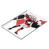 Carnet Batman | Harley Quinn Hearts & Diamonds Splatter (Côté gauche)