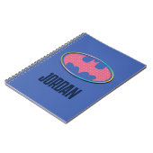 Carnet Batman | Logo Pink Polka Dot (Côté gauche)