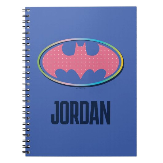 Carnet Batman | Logo Pink Polka Dot (Devant)