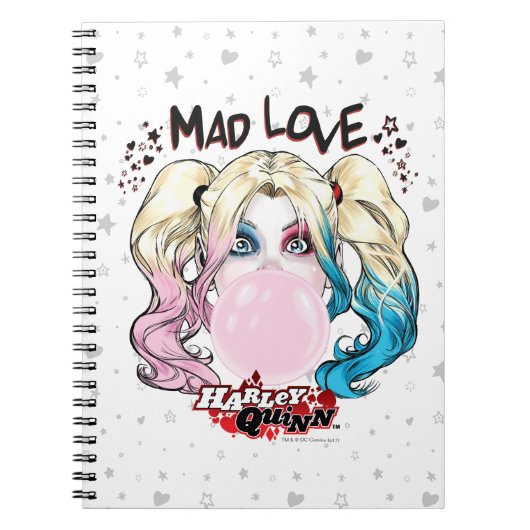 Carnet Batman | Mad Love Harley Quinn Chewing Bubble Gum (Devant)