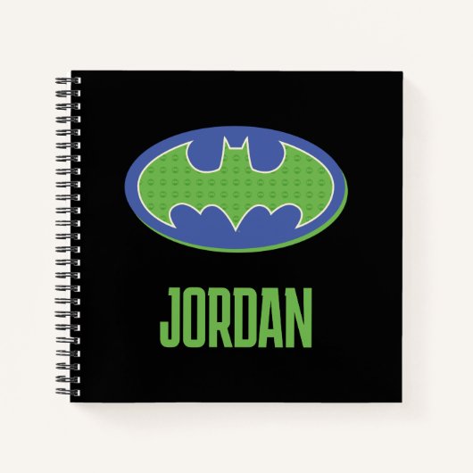 Carnet Batman | Symbole pourpre et vert (Devant)