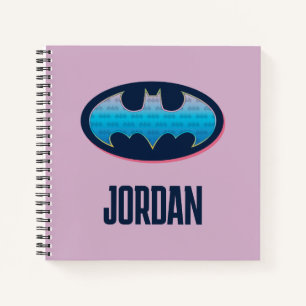 Carnet Batman   Symbole rose et bleu