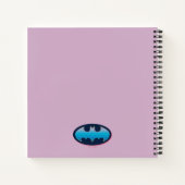 Carnet Batman | Symbole rose et bleu (Dos)