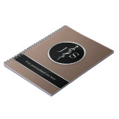 Carnet Bâton de l'Asclepius Médical Argent Noble Classiqu (Côté gauche)