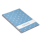 Carnet Bâtons blancs en poudre et Motif de lignes pointil (Côté Droit)