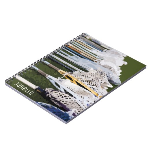 Carnet Bâtons de crosse à aquarelle (Côté gauche)