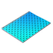 Carnet Bats minuscules bleu (Côté gauche)