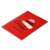 Carnet Batte de cricket et MODÈLE de balle (Côté gauche)