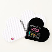 Carnet Battery life of a nurse humor chart (Intérieur)