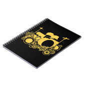 Carnet Batteur à percussion à batterie à batterie cool (Côté gauche)