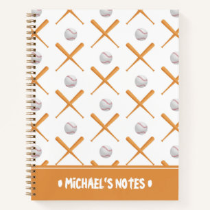 Carnet Battre Les Sports De Baseball Ajouter Votre Nom
