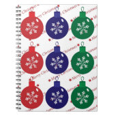 Carnet Baubles de Noël (Devant)
