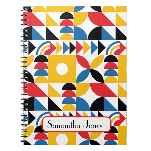 Carnet Bauhaus Inspiré Contemporain Mi-Siècle (Devant)