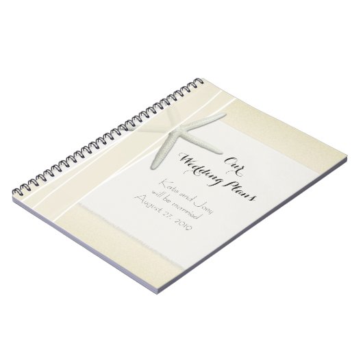 Carnet Bayside Beach Réservé à thème Wedding planner (Côté gauche)