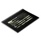 Carnet BBQ Barbecue Meat Smoking US Flag (Côté gauche)