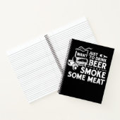 Carnet BBQ Fumer Pitmaster Cadeau Boire Bière Fumer Viand (Intérieur)