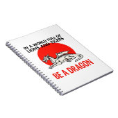 Carnet Be a Dragon - Unique design Imaginaire (Côté Droit)