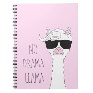 Carnet Be a No Drama Llama Art Cartoon Art
