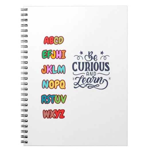 CARNET BE CURIOUS AND LEARN (Devant)
