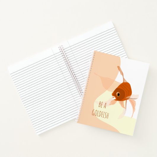 Carnet Be Goldfish Modern Simple Vector illustration (Intérieur)