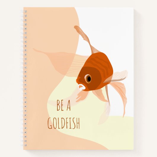 Carnet Be Goldfish Modern Simple Vector illustration (Devant)