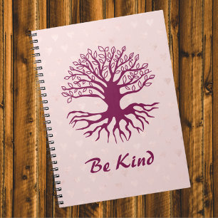 Carnet Be Kind - Arbre de Vie en Bourgogne sur Coeurs Ros