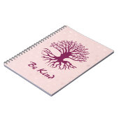 Carnet Be Kind - Arbre de Vie en Bourgogne sur Coeurs Ros (Côté gauche)
