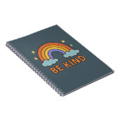 Carnet "Be Kind Rainbow - Colorful Positive Quote Design" (Côté Droit)