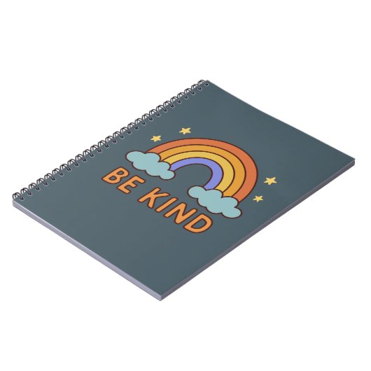 Carnet "Be Kind Rainbow - Colorful Positive Quote Design" (Côté gauche)