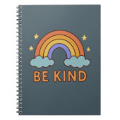 Carnet "Be Kind Rainbow - Colorful Positive Quote Design" (Devant)