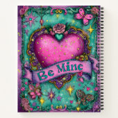Carnet Be Mine Valentines Spiral Notebook (Dos)