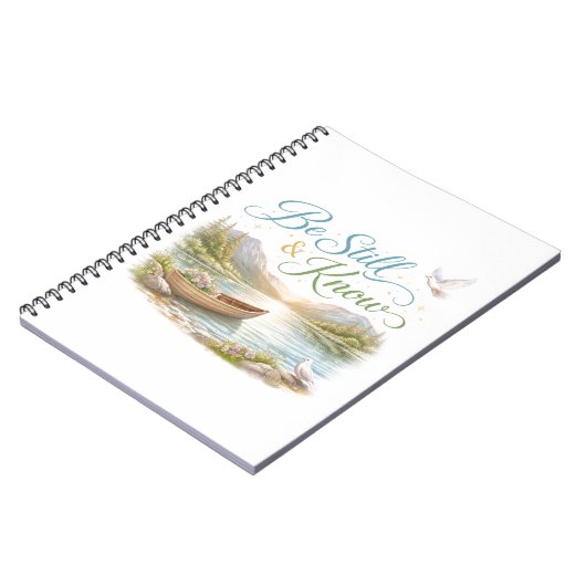 Carnet Be still and know (Côté gauche)