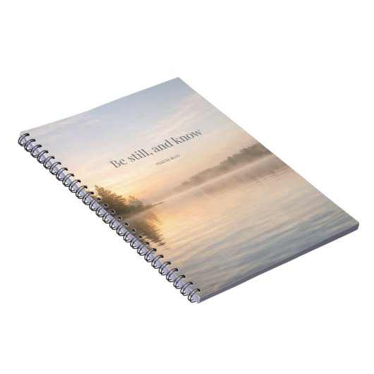 Carnet Be Still Christian Notebook Psalm 46:10 Scripture (Côté Droit)