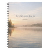 Carnet Be Still Christian Notebook Psalm 46:10 Scripture (Devant)