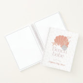 Carnet Beach Babe Seashell Pink Baby Shower Guest Book (Intérieur)