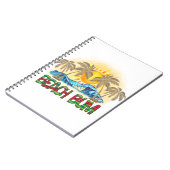 Carnet Beach Bum | Vagues océaniques | Tropical (Côté gauche)